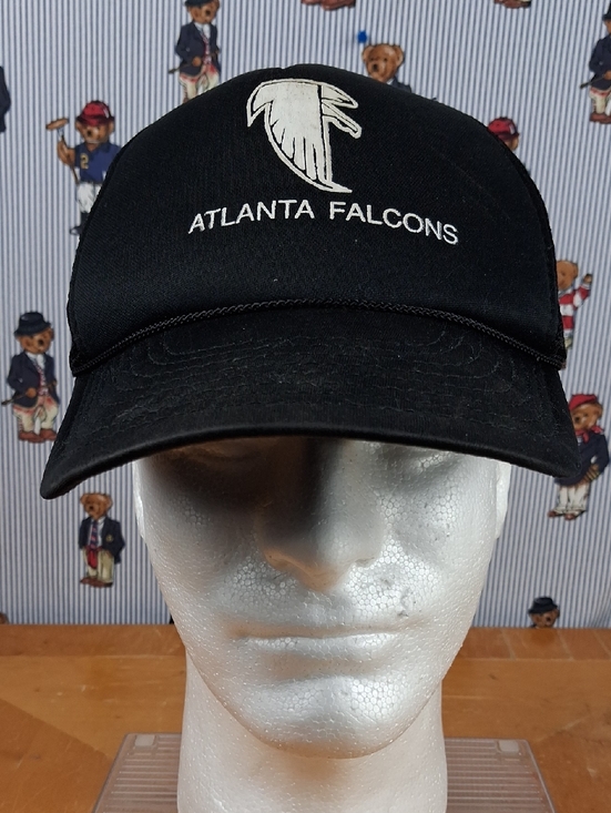 Other - Vintage 80s Atlanta Falcons Nfl Football Black & White Logo Snapback Hat